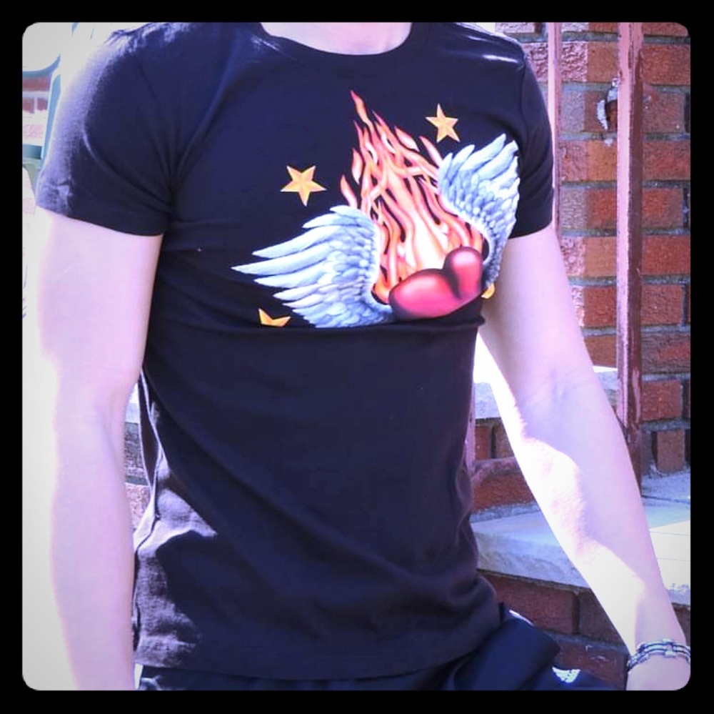 New Heart On Fire. Graphic Tees.